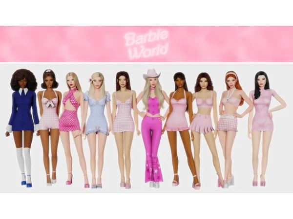 Mix Barbie World Collection - The Sims 4 Custom Content