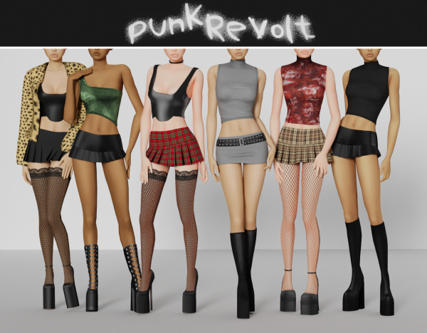 Alpha Punk Revolt by simsfinds - The Sims 4 Custom Content