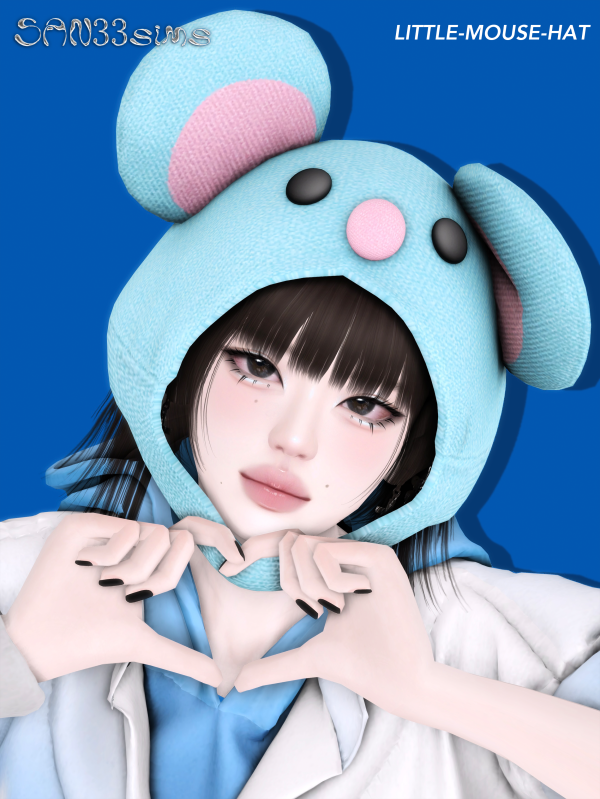 Mix 333 Little Mouse Hat by simsfinds - The Sims 4 Custom Content