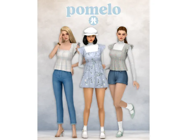 Maxis Match Pomelo (6 items) by huien - The Sims 4 Custom Content