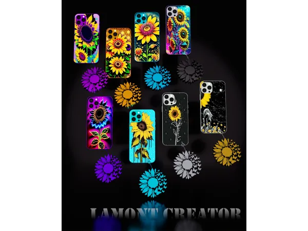 Mix sunflower cases - The Sims 4 Custom Content