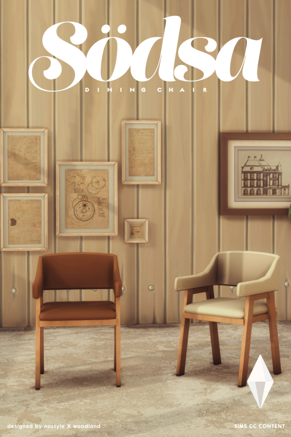 Maxis Match Södsa dining chair by simsfinds - The Sims 4 Custom Content