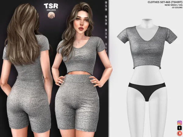 Alpha CLOTHES SET 465 BD1230 BD1231 - The Sims 4 Custom Content