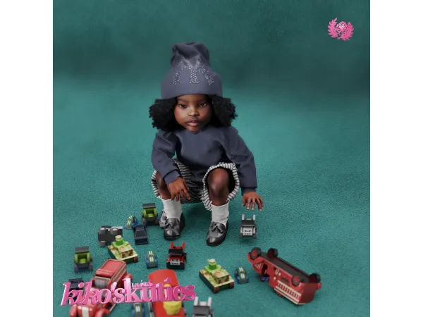 Alpha kiko kuties lil brent fiyaz baby by kikovanity - The Sims 4 Custom Content