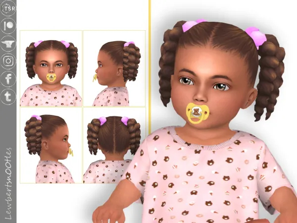 Maxis Match Kaya Hair [Infant] by LewbertSn00tles - The Sims 4 Custom Content