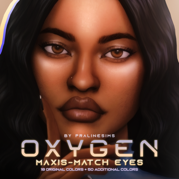 Mix OXYGEN Maxis Match Eyes by simsfinds - The Sims 4 Custom Content