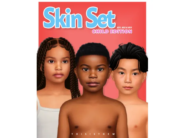 Alpha Skin Set Children Edition by thisisthem - The Sims 4 Custom Content