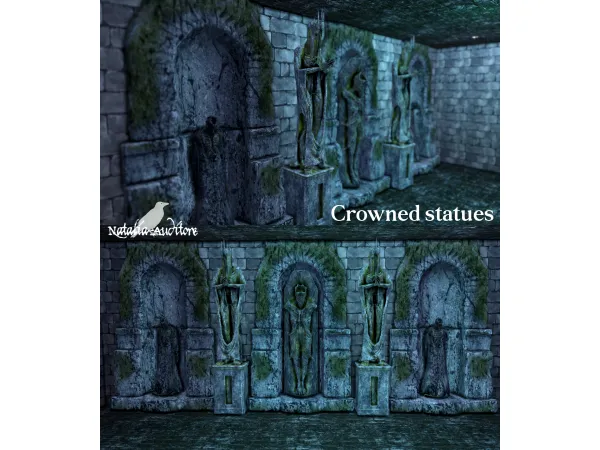 Alpha Crowned statues by natalia_auditore - The Sims 4 Custom Content