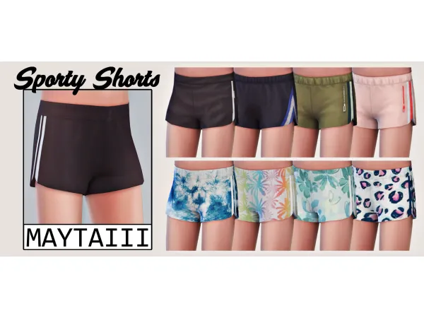 Maxis Match Sporty shorts by maytaiii - The Sims 4 Custom Content