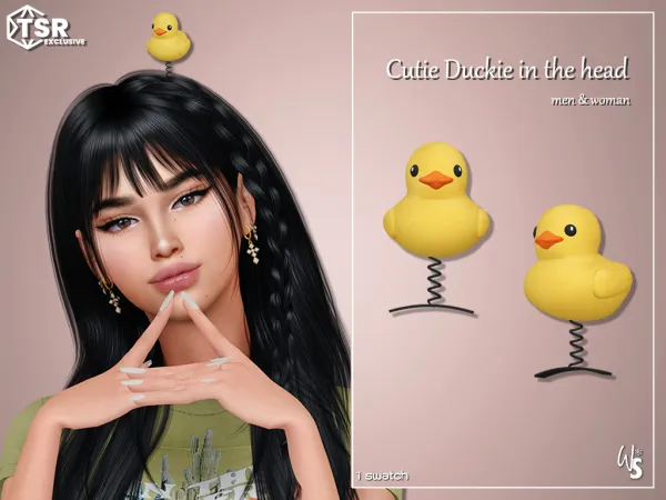 Alpha Cutie Duckie Accessory for all ages - The Sims 4 Custom Content