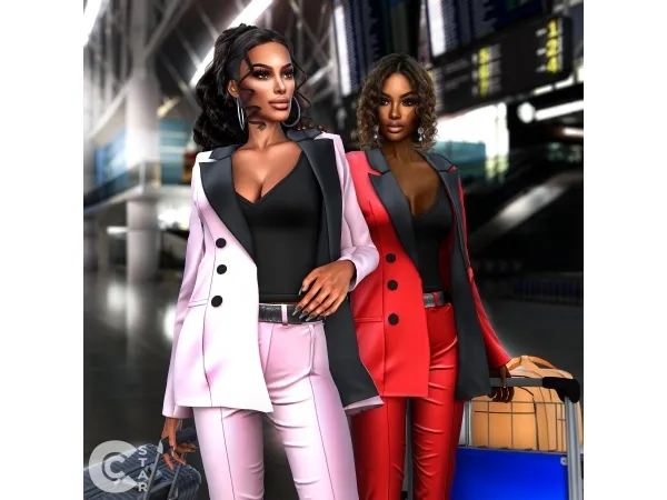 Alpha Business Blazer Suits - The Sims 4 Custom Content