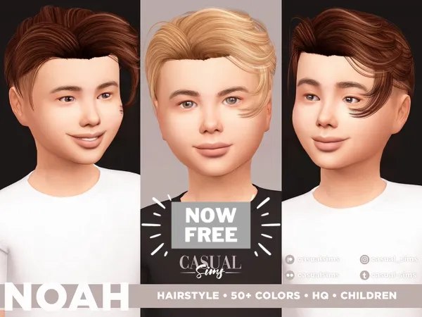 Noah Hair Now available for Free - CURSEFORGE by casualsims