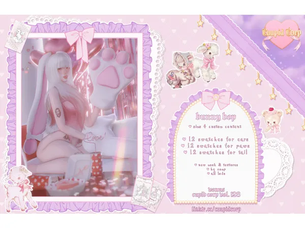 Alpha Bunny Bop VENUS by cuupid - The Sims 4 Custom Content