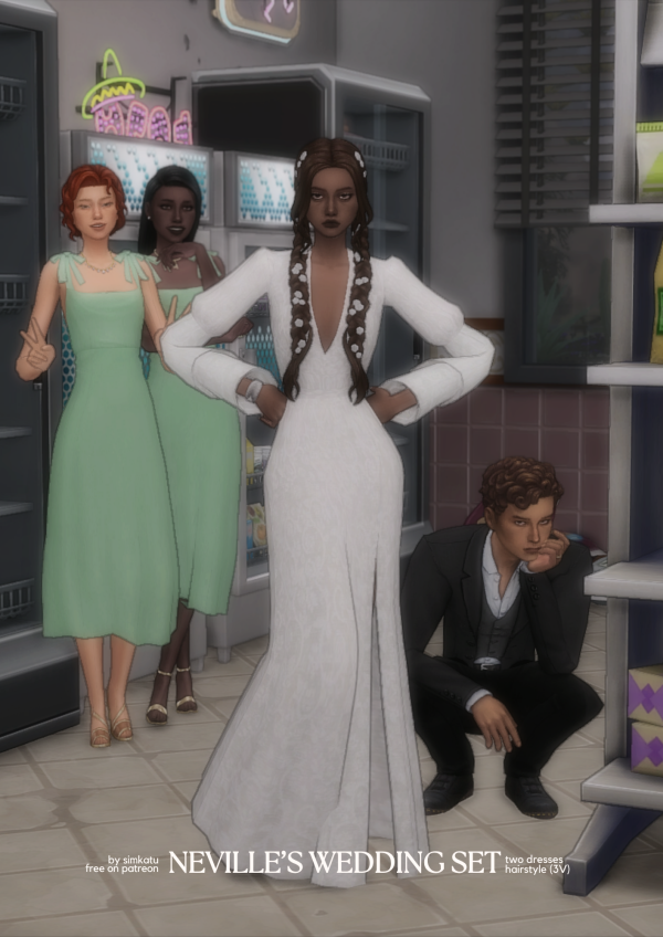 Maxis Match neville's wedding set by simsfinds - The Sims 4 Custom Content