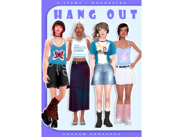 Mix Hang Out Set by wotunciba - The Sims 4 Custom Content