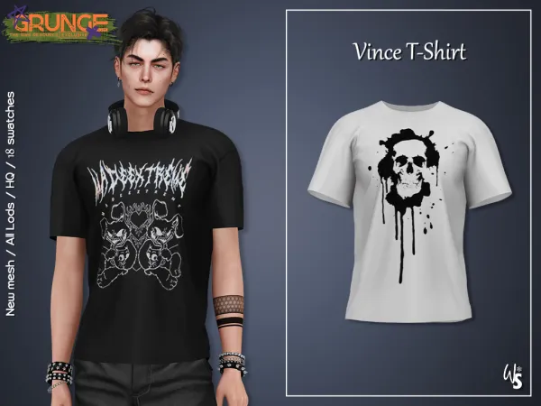 Alpha Grunge Collection Vince Set - The Sims 4 Custom Content
