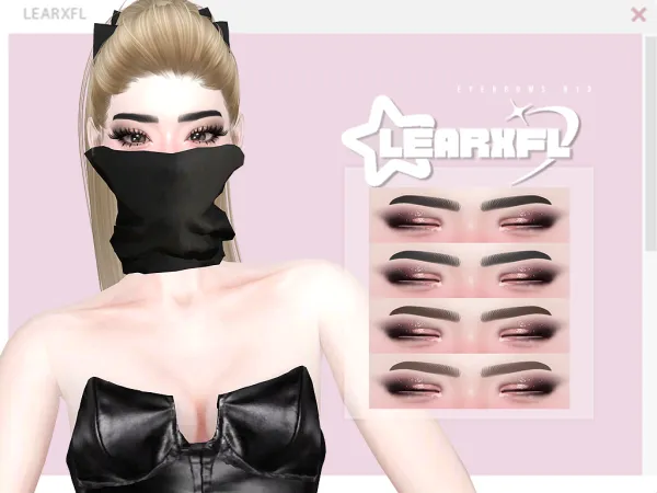 Mix Eyebrows N13 [HQ] by Learxfl - The Sims 4 Custom Content