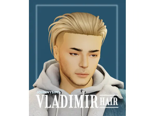 Maxis Match Vladimir Hair by johnnysims - The Sims 4 Custom Content