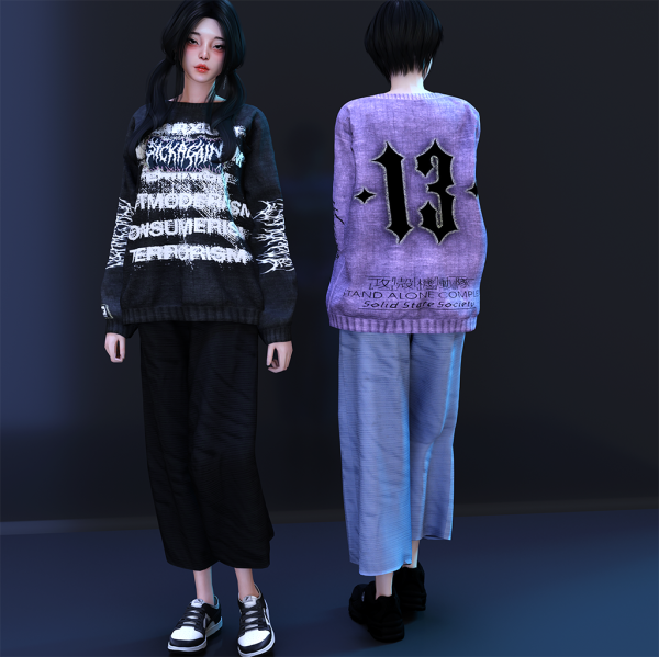 Alpha REDUCE TRASH OUTFIT by whimp - The Sims 4 Custom Content