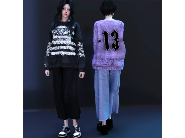 Alpha REDUCE TRASH OUTFIT - The Sims 4 Custom Content