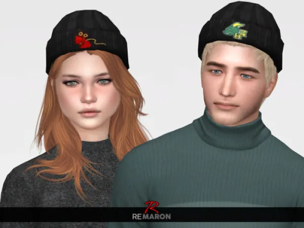 Mix Beanie by remaron - The Sims 4 Custom Content