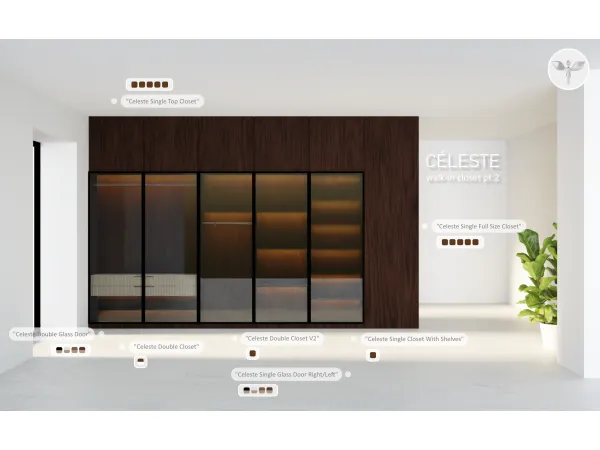Celeste Walk-In Closet Set pt. 2