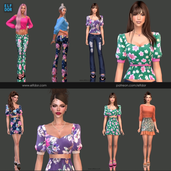 Maxis Match 2024 April 2 Casual Afternoon by elfdor - The Sims 4 Custom Content