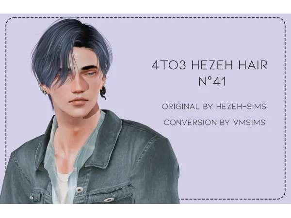 4to3 Hezeh Hair N41 by VMSims - The Sims 3 Custom Content