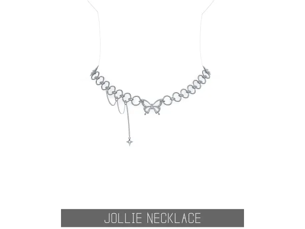 Alpha JOLLIE NECKLACE by simpliciaty - The Sims 4 Custom Content