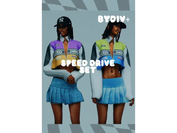 Alpha SPEED DRIVE SET by bydiv - The Sims 4 Custom Content