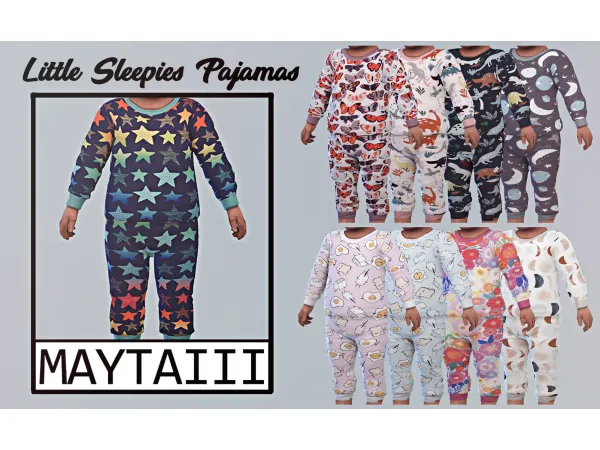 Mix Little sleepies pajamas by maytaiii - The Sims 4 Custom Content