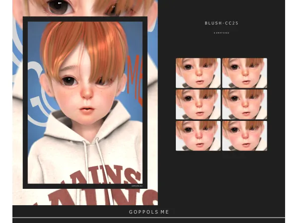 Alpha GPME GOLD Blush CC25 by goppolsme - The Sims 4 Custom Content