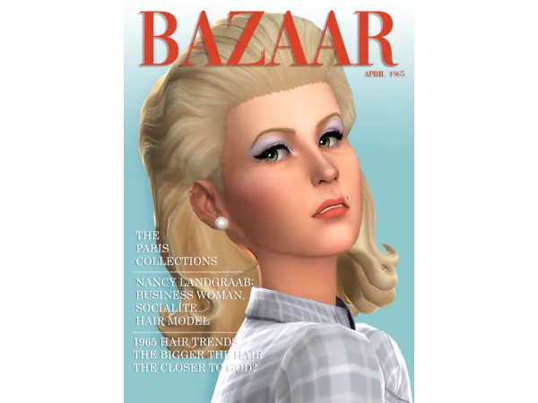 Maxis Match Radziwill Hair by Javitrulove - The Sims 4 Custom Content