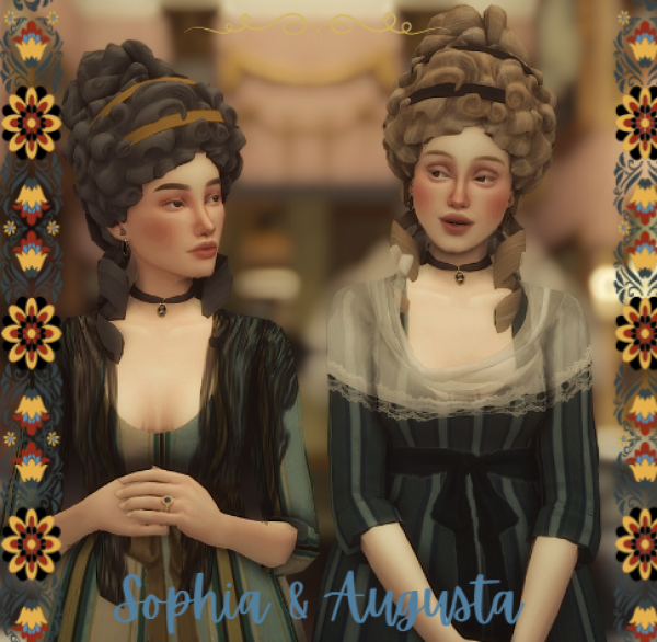 Maxis Match My Fairy Lady Sophia Augusta 1790's mini set by simsfinds - The Sims 4 Custom Content