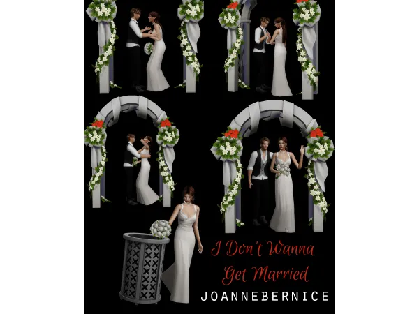 Mix I Don't Wanna Get Married by joannebernice - The Sims 4 Custom Content
