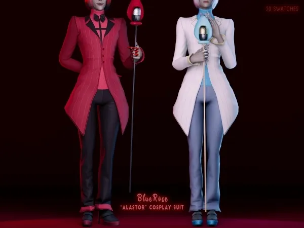 Mix Alastor Cosplay Suit Brsims - The Sims 4 Custom Content
