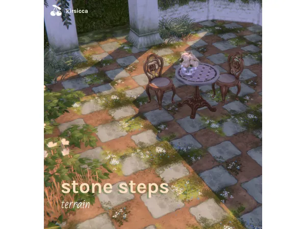 Mix stone steps terrain - The Sims 4 Custom Content