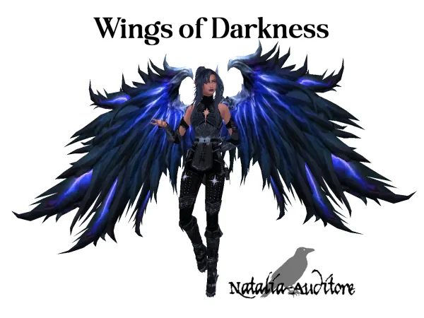 Alpha Wings of darkness by natalia_auditore - The Sims 4 Custom Content