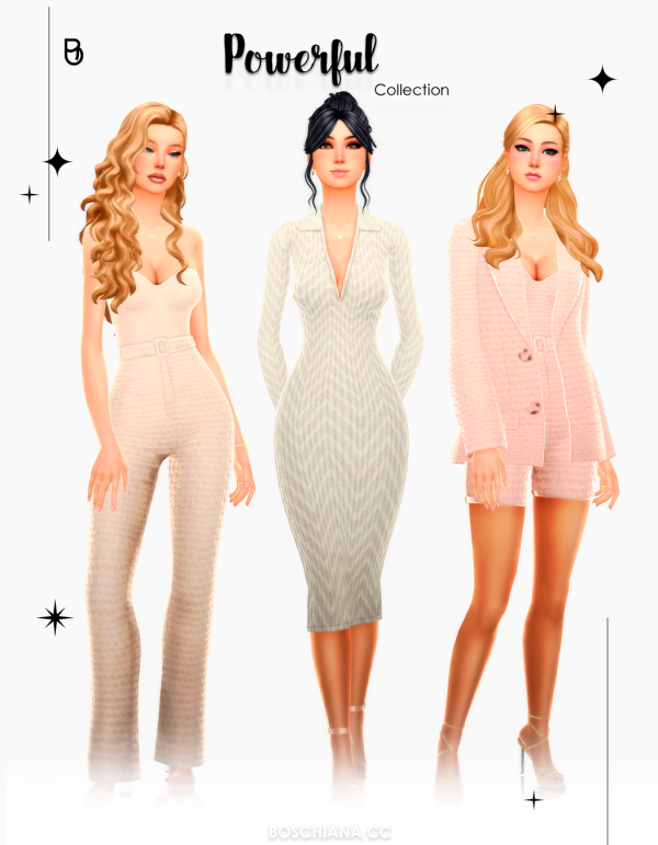Maxis Match POWERFUL COLLECTION by simsfinds - The Sims 4 Custom Content