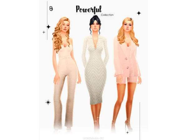 Maxis Match POWERFUL COLLECTION - The Sims 4 Custom Content