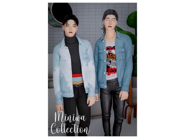 Mix INDIGO JACKET(REMAKE) - The Sims 4 Custom Content