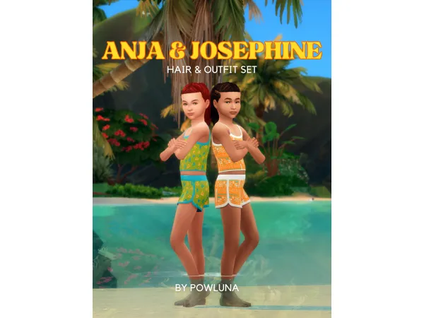 Maxis Match ANJA JOSEPHINE Set by powluna - The Sims 4 Custom Content