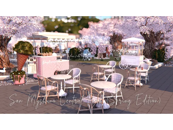 Mix San Myshuno Central Park by Parissimmer - The Sims 4 Custom Content
