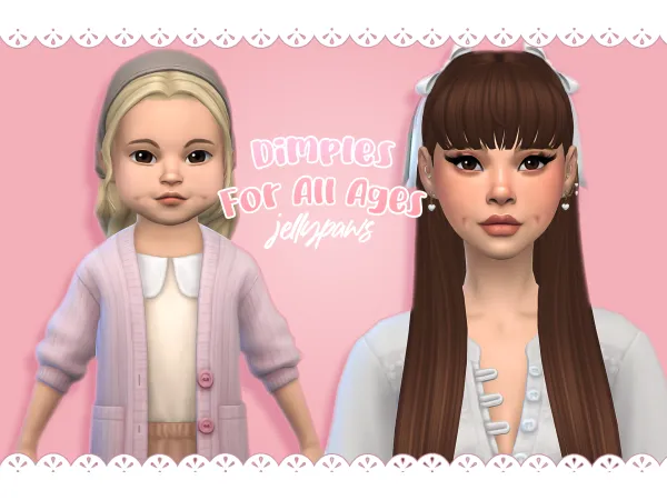 Maxis Match Dimples For All Ages by simsfinds - The Sims 4 Custom Content