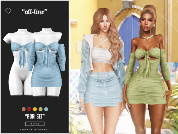 Alpha off line Adri set (sample) - The Sims 4 Custom Content