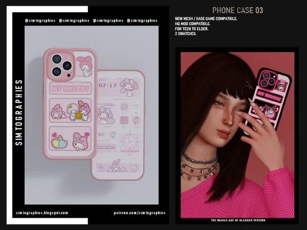 Alpha Phone Case 03 - The Sims 4 Custom Content