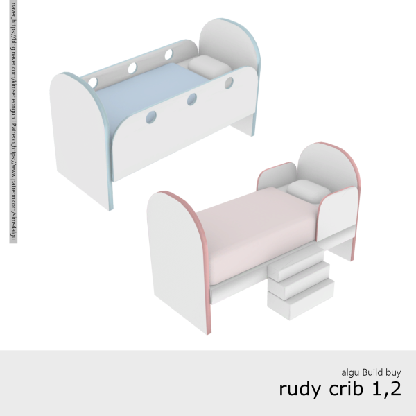 Alpha [algu] rudy crib 12 by simsfinds - The Sims 4 Custom Content