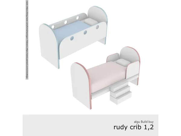 Alpha [algu] rudy crib 12 by sims4algu - The Sims 4 Custom Content