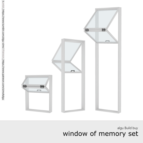 Alpha [algu] modern folding windows set by simsfinds - The Sims 4 Custom Content