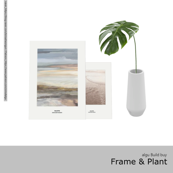 Alpha [algu] frame plant set by simsfinds - The Sims 4 Custom Content